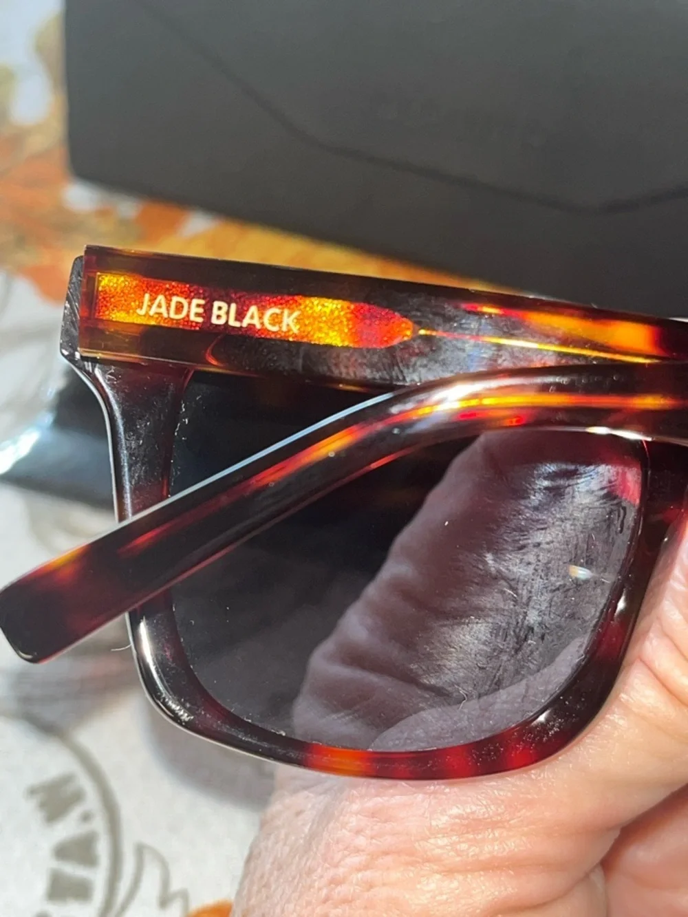 Jade Black Women's Tortoiseshell Sunglasses - Classic Frame